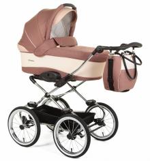 Детская коляска для новорожденных Deltim Navington Caravel на больших колесах