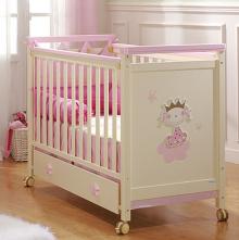 Кроватка Micuna Petite Princesse (слон кость+розовый)