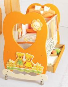 Кроватка Baby Expert Cuore (arancio)