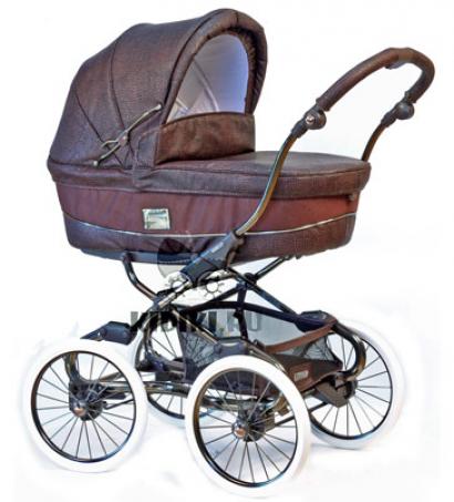 Детская коляска для новорожденных Bebecar Stylo Class Black Chrome