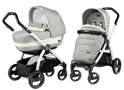 Коляска 2 в 1 Peg Perego Book S Elite Modular (шасси White/Black)