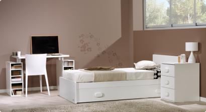 Детская кроватка-трансформер Trama Branco Mate серия Combi XL