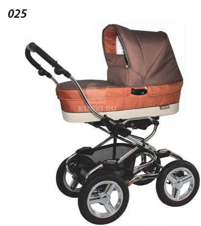 Детская коляска для новорожденных Bebecar Stylo AT Chrome Tendence