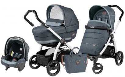 Коляска 3 в 1 Peg Perego Book S Elite Set Modular (шасси White/Black)