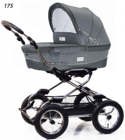 Детская коляска для новорожденных Bebecar Style At Chrome