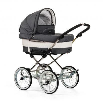 Детская коляска 2 в 1 Emmaljunga Mondial De Luxe (шасси De Luxe Chrome)