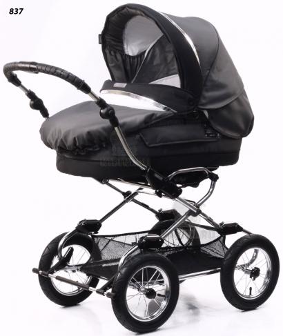 Детская коляска для новорожденных Bebecar Style AT Chrome Vogue