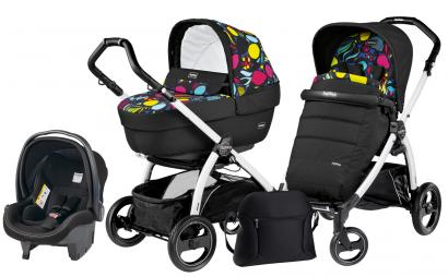 Коляска 3 в 1 Peg Perego Book S Elite Set Modular (шасси White/Black)