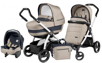 Коляска 3 в 1 Peg Perego Book S Elite Set Modular (шасси White/Black)