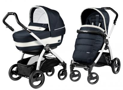 Коляска 2 в 1 Peg Perego Book S Elite Modular (шасси White/Black)