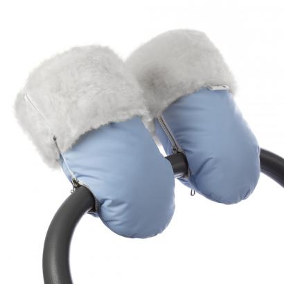 Муфта-рукавички для коляски Esspero Double White (Натуральная шерсть)