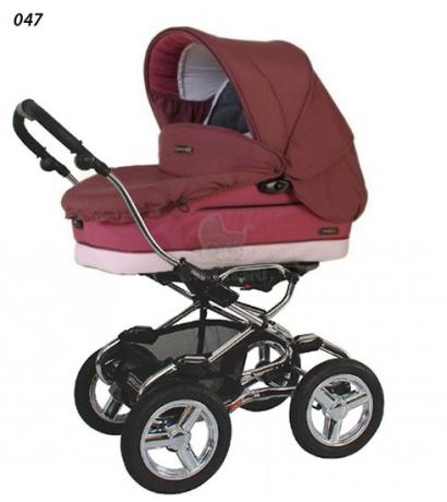 Детская коляска для новорожденных Bebecar Stylo AT Chrome Vogue