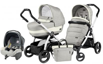 Коляска 3 в 1 Peg Perego Book S Elite Set Modular (шасси White/Black)