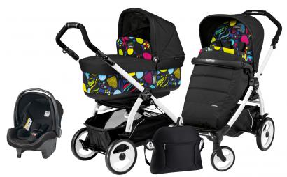 Коляска 3 в 1 Peg Perego Book 51 Pop Up Set Modular (шасси White/Black)