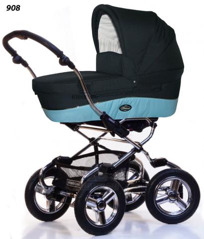 Детская коляска для новорожденных Bebecar Stylo AT Chrome
