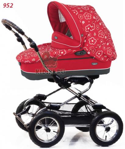 Детская коляска для новорожденных Bebecar Style AT Chrome Vogue